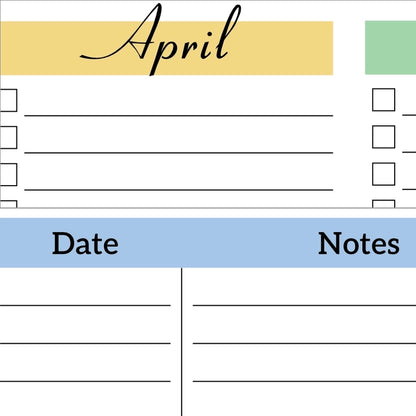 A close-up view of the "Monthly Plan" and "Yearly Plan" printable templates from the Cactus Garden Productivity Planner set.