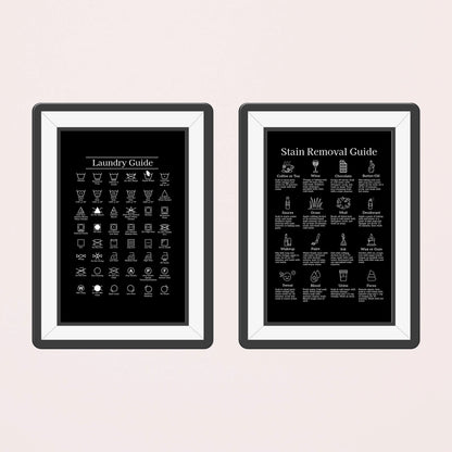Laundry Care Symbols and Laundry Room Sign Printables, Black Color - image 6
