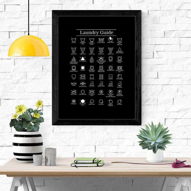Laundry Care Symbols Printable, Black Color - image 4